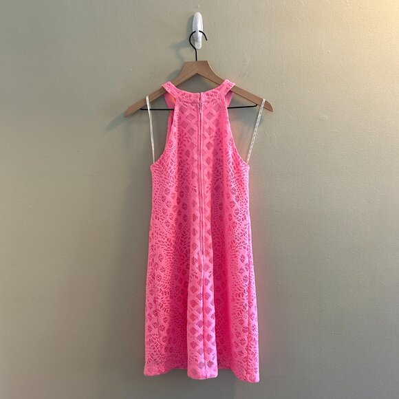 Lilly Pulitzer Rayanne Shift Dress Womens Size Small Hot Pink Mini Sleeveless - Picture 3 of 12